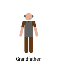 Grandfather, family icon can be used for web, logo, mobile app, UI, UX