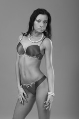 Naklejka premium young slim sexy girl posing