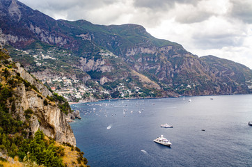 gulf of positano landscape