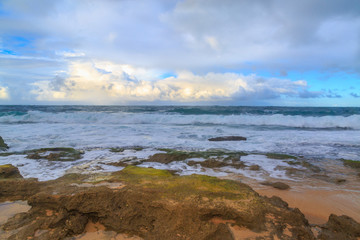 Condado beach before dusk in San Juan, Puerto Rico