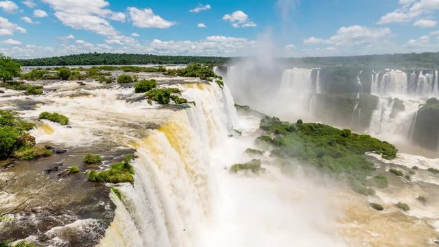 Iguazu Falls Day Timelapse Video from Brazil