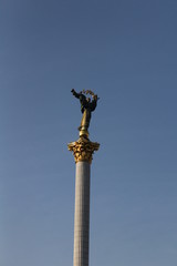  beautiful statue in the city of Kiev.
