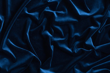Abstract blue velvet background.