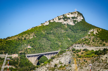 bridge on amalfi coast