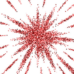 Red gold glitter luxury sparkling confetti. Scatte