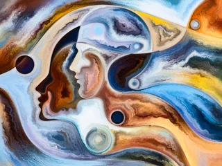 Schilderijen op glas Elements of Inner Colors © agsandrew