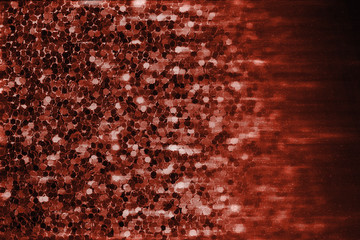 Gold abstract background with bokeh, defocused christmas lights.
