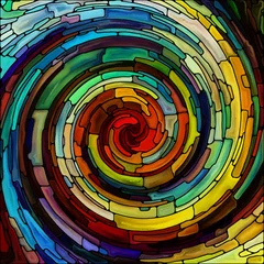 Selbstklebende Fototapeten Vision of Spiral Color © agsandrew