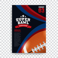 poster american football , banner and brochure template vector design, super bowl, rugby sport