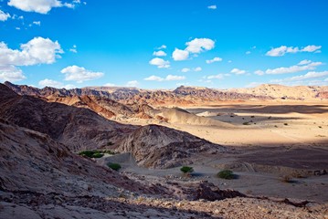 Israeli Negev sand and rocks desert