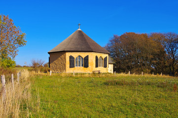 Kapelle Vitt am Kap Arkona, Insel Rügen in Deutschland - chapel Vitt near Kap Arkona, Ruegen in Germany