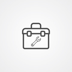 Toolbox vector icon sign symbol