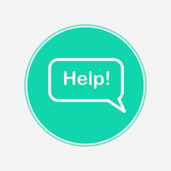Help vector icon sign symbol