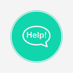Help vector icon sign symbol