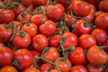Pile of tomatoes background.