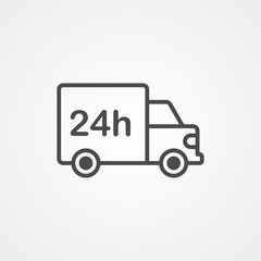 Shipping vector icon sign symbol