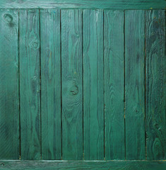 Fototapeta na wymiar Green mint wood texture. Wooden surface background.