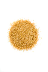 Cups of coarse crystalized demerara sugar