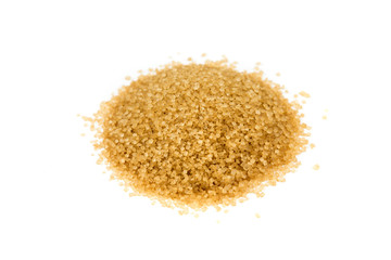 Cups of coarse crystalized demerara sugar