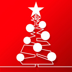 Merry Christmas And Happy New Year Vintage Background.