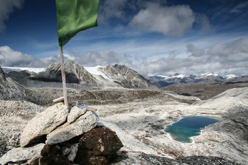 View from Rinchen Zoe La (5,300m) pass, Snowman Trek Bhutan