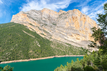 Congost de Mont-Rebei defile, border between Catalonia and Aragon, Spain