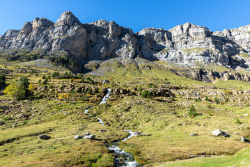 Fototapeta na wymiar Circo of Soaso, Ordesa and Monte Perdido National Park, Huesca, Spain