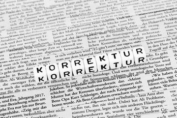 Fototapeta premium Korrektur