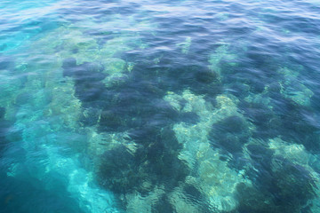 Crystal clear Mediterranean sea water