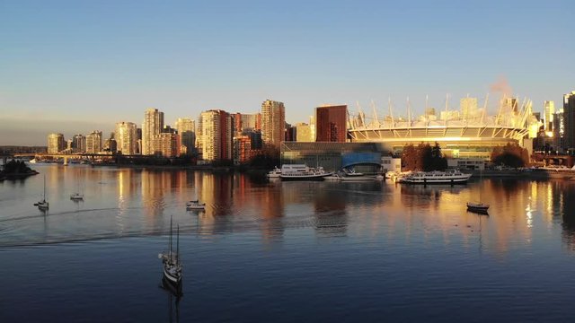 forward flight towards BC Place
