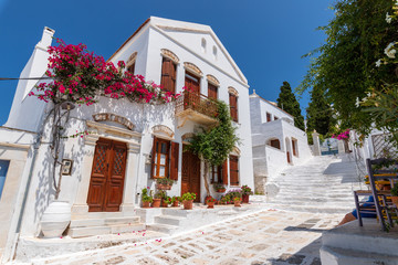 Fototapeta na wymiar Scene from Aegean island Tinos, Greece