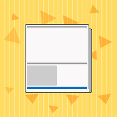 Flat design business Vector Illustration concept Empty template copy space Posters coupons promotional material. White Board Memoramdum Layout Informing of Meeting Forum Notification