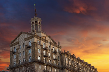 Naklejka premium Khreschatyk street in Kyiv
