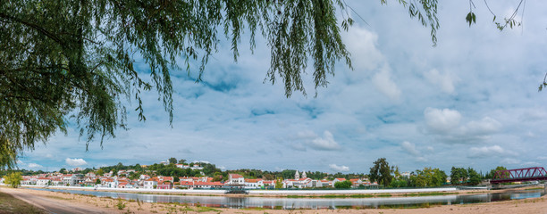 On the banks of the Sorraia River which flows into the Tagus River on the banks of the Sorraia River in Portugal, Ribatejo Region, Santarem, Coruche.