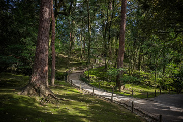 Landscape around Kenrokuen garden one of the most beautiful landscape gardens in Japan, Locate in Kanazawa city