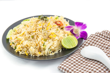 Fried rice with crab ,Thai cuisine