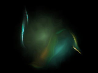 Fractal flame on a black background