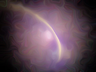 Fractal flame on a black background