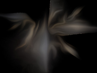 Fractal flame on a black background