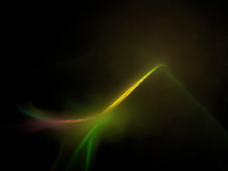 Fractal flame on a black background