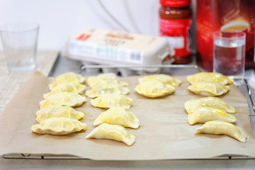Preparation of dumplings - delicate cakes