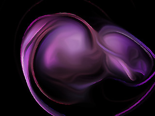 Fractal flame on a black background