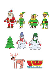 christmas character set