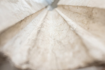 Background and oval white cement texture.