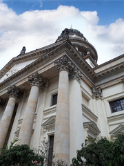 The Gendarmenmarkt is a square in Berlin and the site of an architectural ensemble including the Konzerthaus and the French and German Churches
