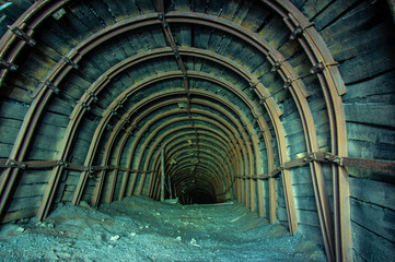Gallery in the salt mine