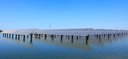 Fototapeta na wymiar Solar photovoltaic panels