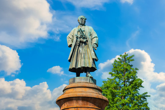 Statue of Omuro Masajiro (1824-1869), the founder of modern Japanese Army at Yasukuni shrine in Tokyo, Japan