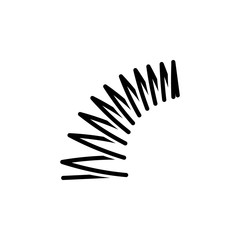 Metal spring vector icon