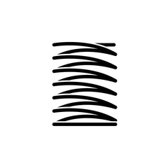 Metal spring vector icon